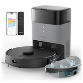 AIRROBO Robot Vacuums and Mop Combo Self-Emptying 60-Day Capacity Home Mapping Schedule Wi-Fi/App/Alexa/Remote 180mins Runtime T20+ Robotic Vacuum Cleaner for Pet Hard Floors Carpet