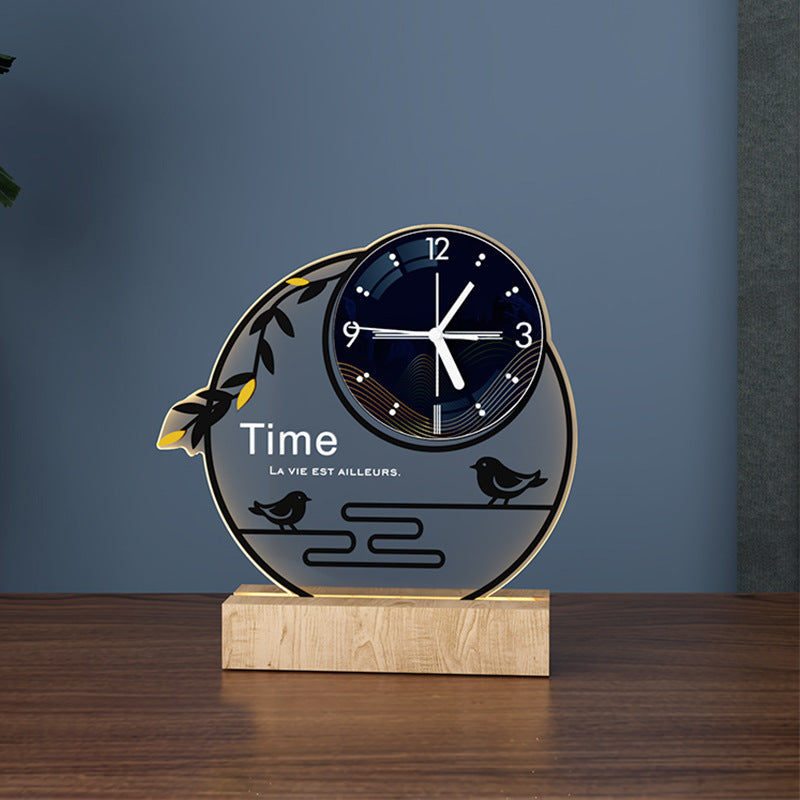 Light Luxury Style Desk Clock Desktop