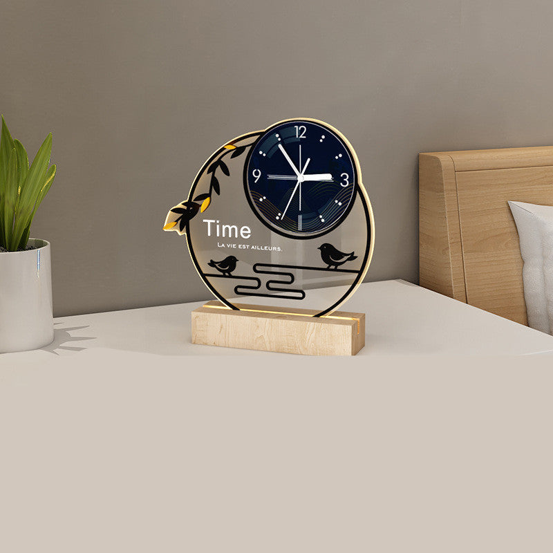 Light Luxury Style Desk Clock Desktop